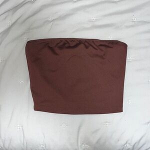Brown tube top